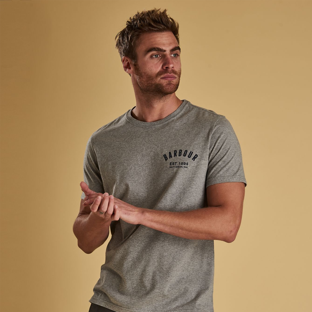 Barbour t store shirt mens Brown